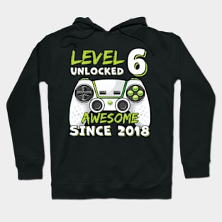 Six 6Th Birthday Decoration Boy 6Yr 6 Year Old Birthday Hoodie